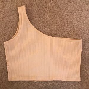 One shoulder crop top